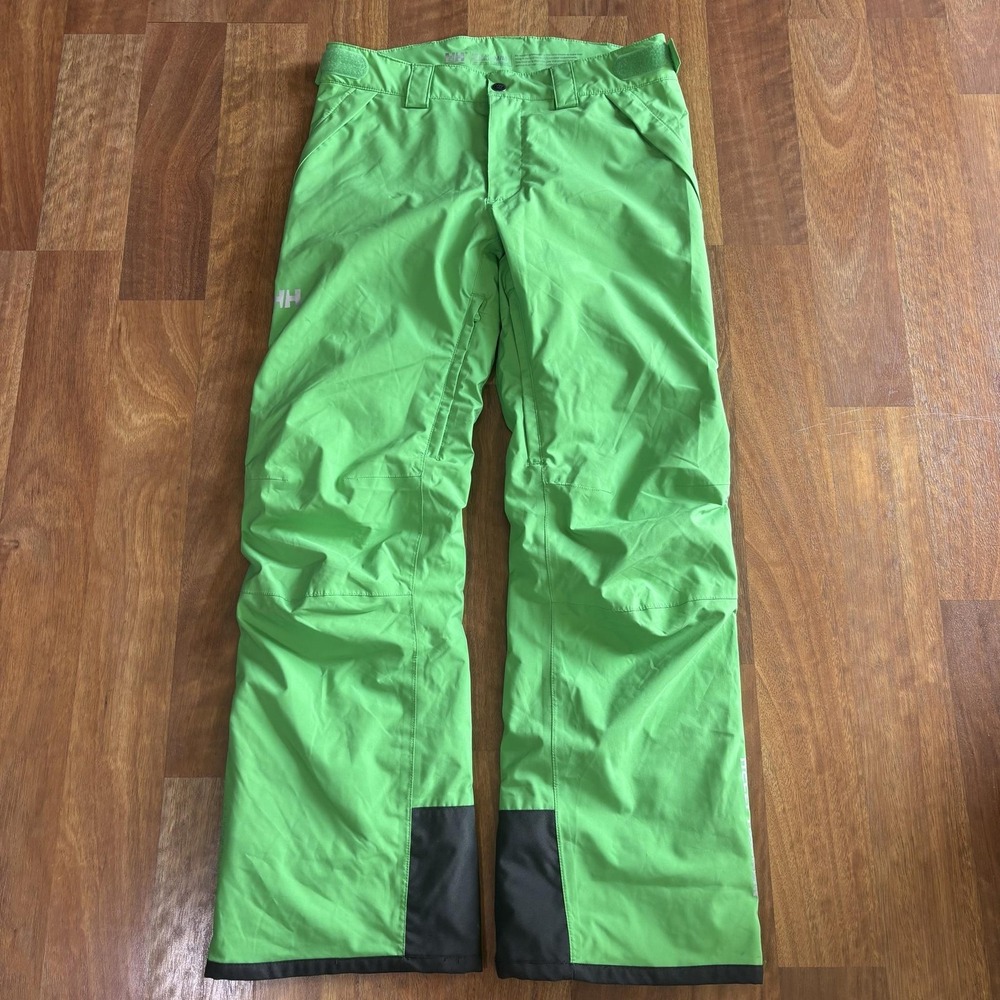 Helly Hansen Snow Pants Mens Medium Green Helly Tech Performance RECCO Ski
